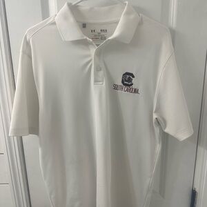 Under Armour White Polo Shirt with Logo